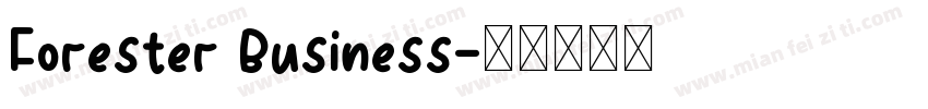 Forester Business字体转换